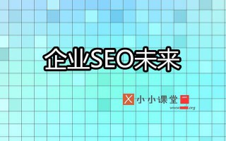 企业网站优化的未来是否为seo编辑加seo专家呢？小小课堂seo教程