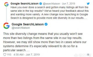为了提升搜索结果的多样性，谷歌做出了怎样的改进？